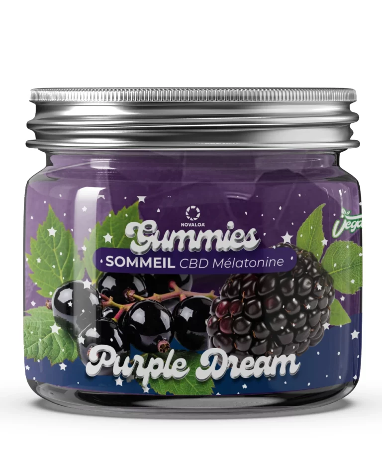 Gummies Sommeil CBD Mélatonine Cassis Mures