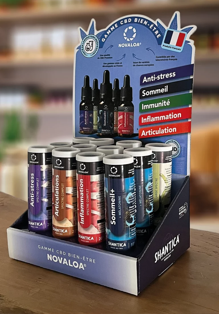 Présentoir de comptoir Huile CBD