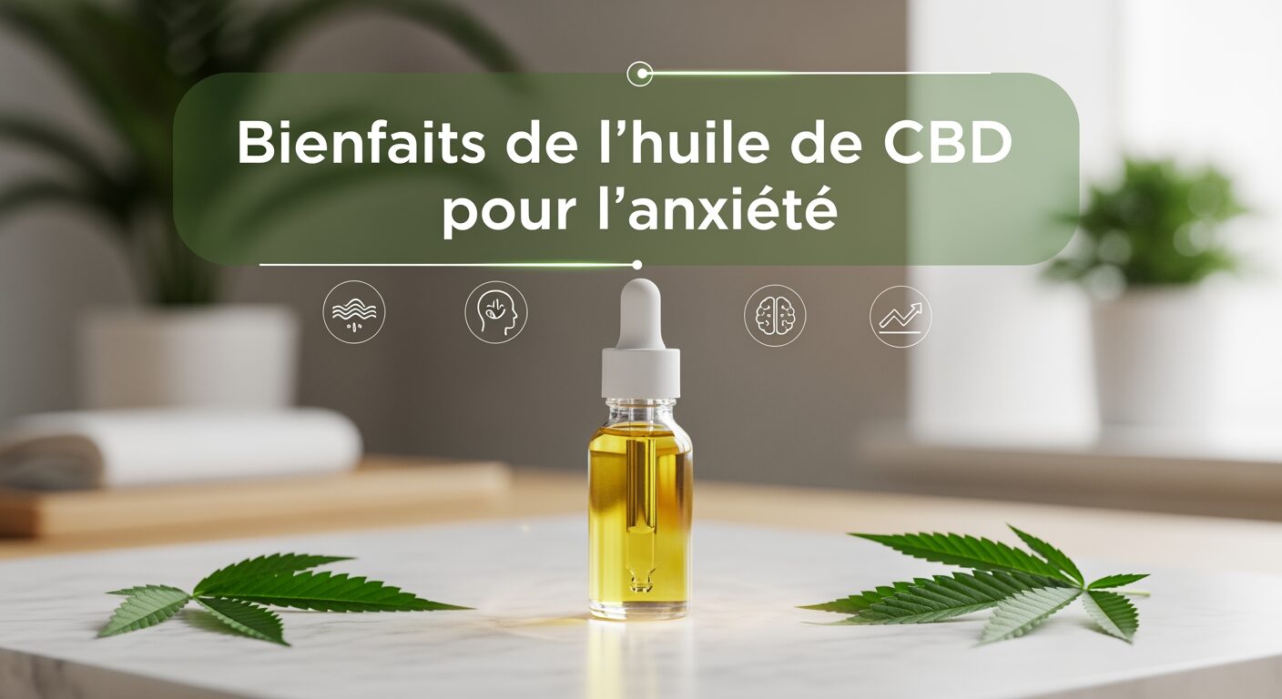 Bienfaits de l'huile de CBD pour l'anxiété