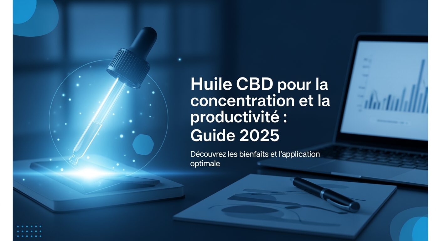 Huile CBD pour la concentration et la productivité : Guide 2025