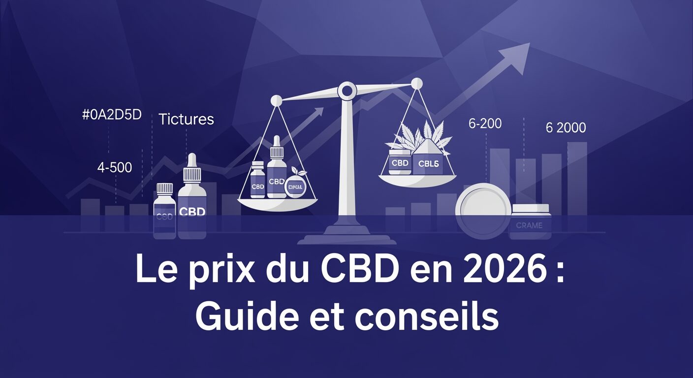 Le prix du CBD en 2026 : Guide et conseils