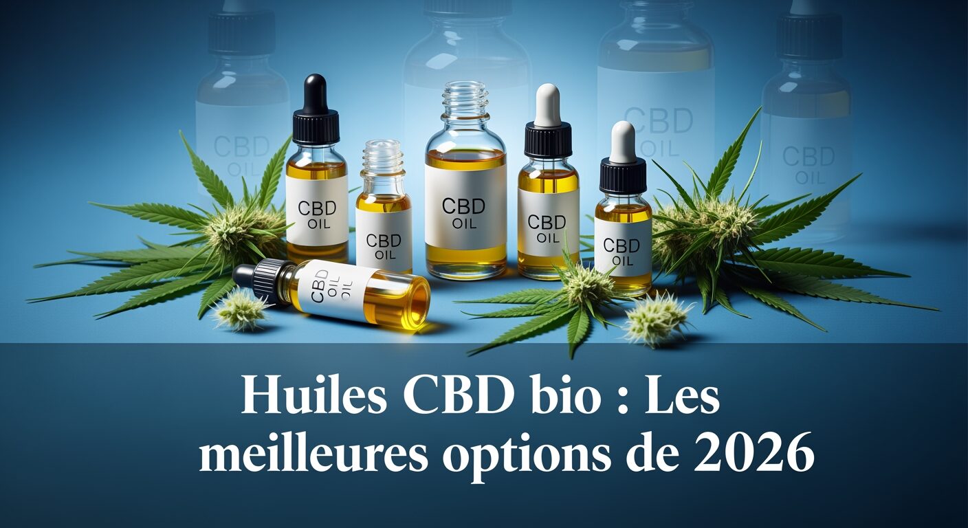 Huiles CBD bio : Les meilleures options de 2026