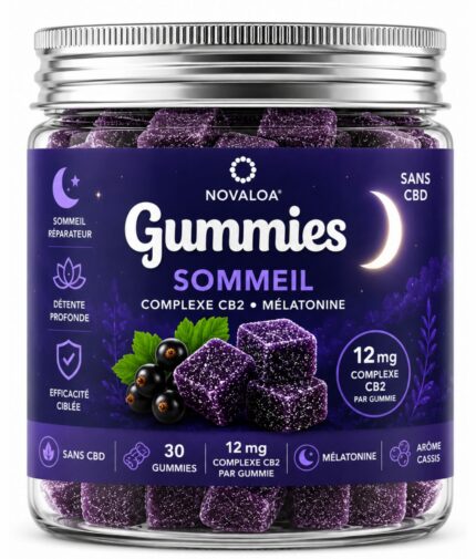 Gummies CB2 sommeil Novaloa