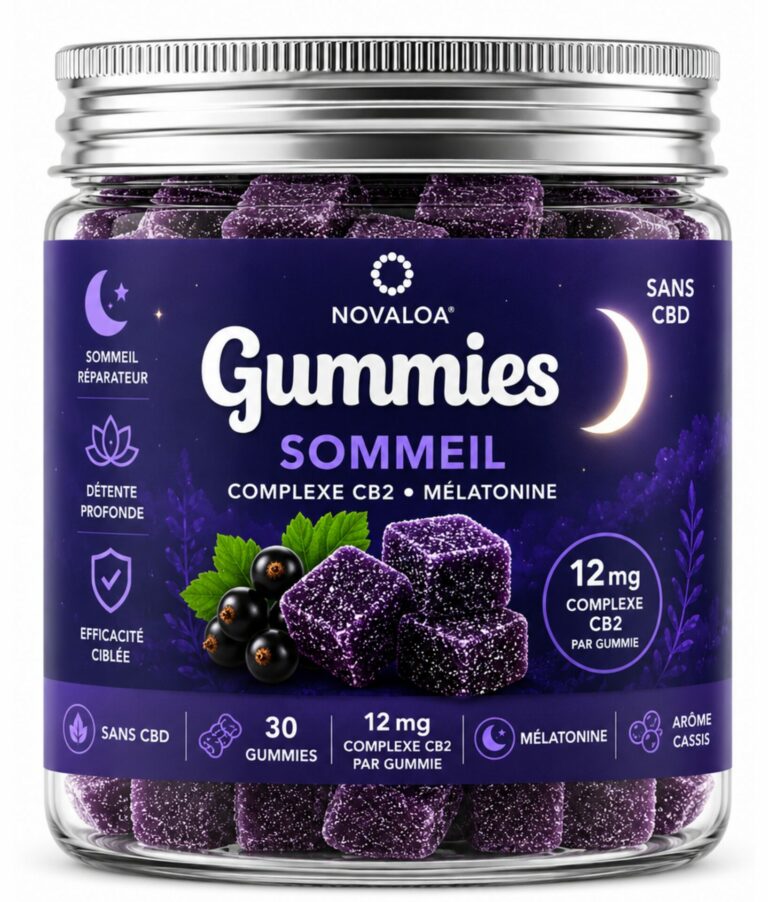 Gummies CB2 sommeil Novaloa