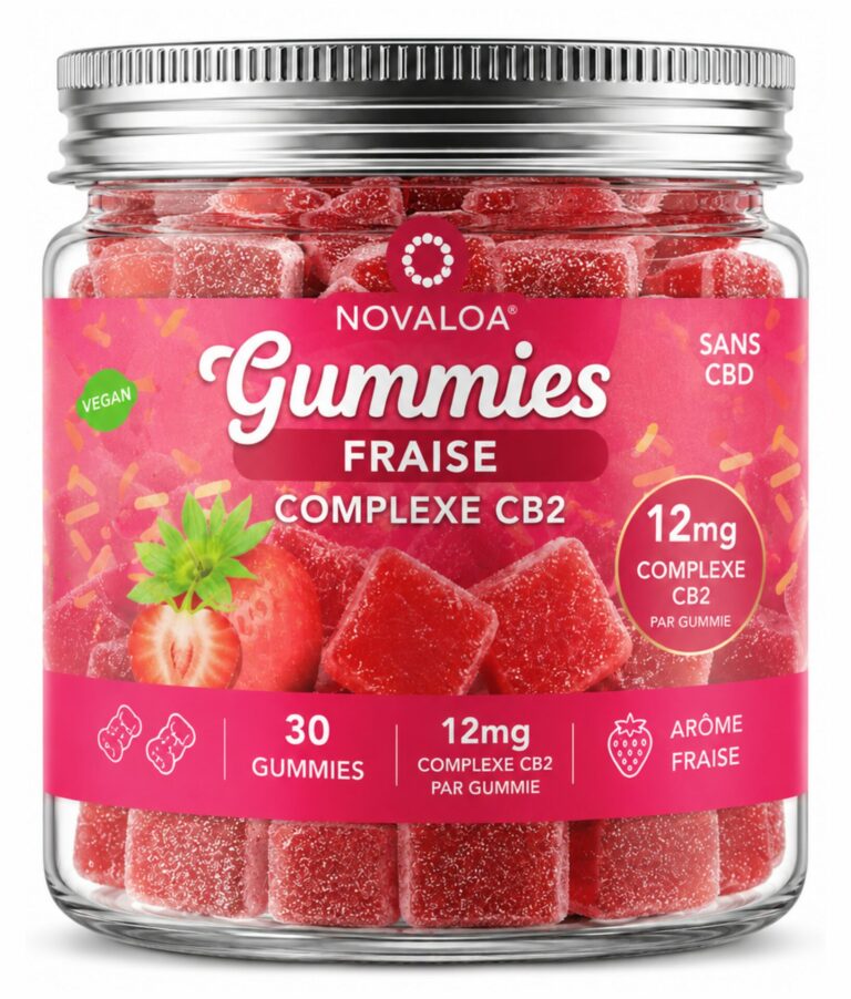 Gummies Fraise CB2 Novaloa