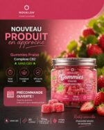 Gummies Complexe CB2 Bonbon Fraise – 12mg CB2 – Sans CBD – 30 gummies