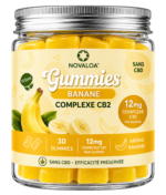 Gummies Complexe CB2 Banane Novaloa sans sucre