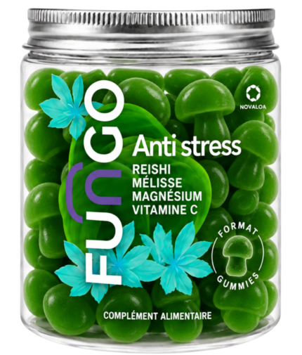 Gummies Anti-Stress Fungo Reishi Mélisse Magnésium Vitamine C sans sucre