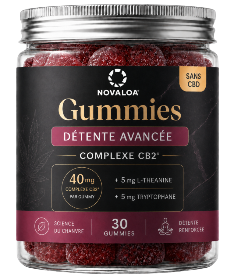 Gummies CB2 40 mg Framboise Novaloa