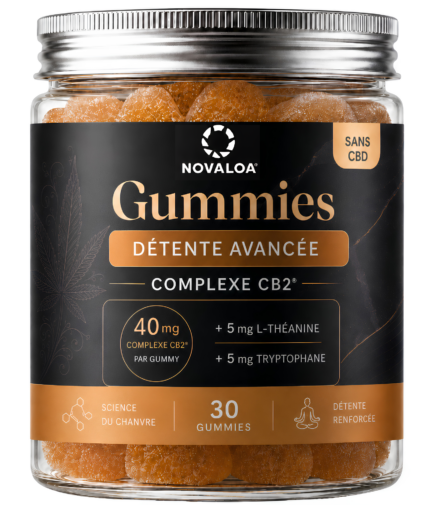 Gummies CB2 40mg Peche Ananas Novaloa